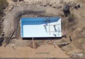 Piscine en construction