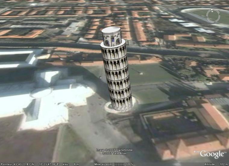 Tour de Pise 3D textur